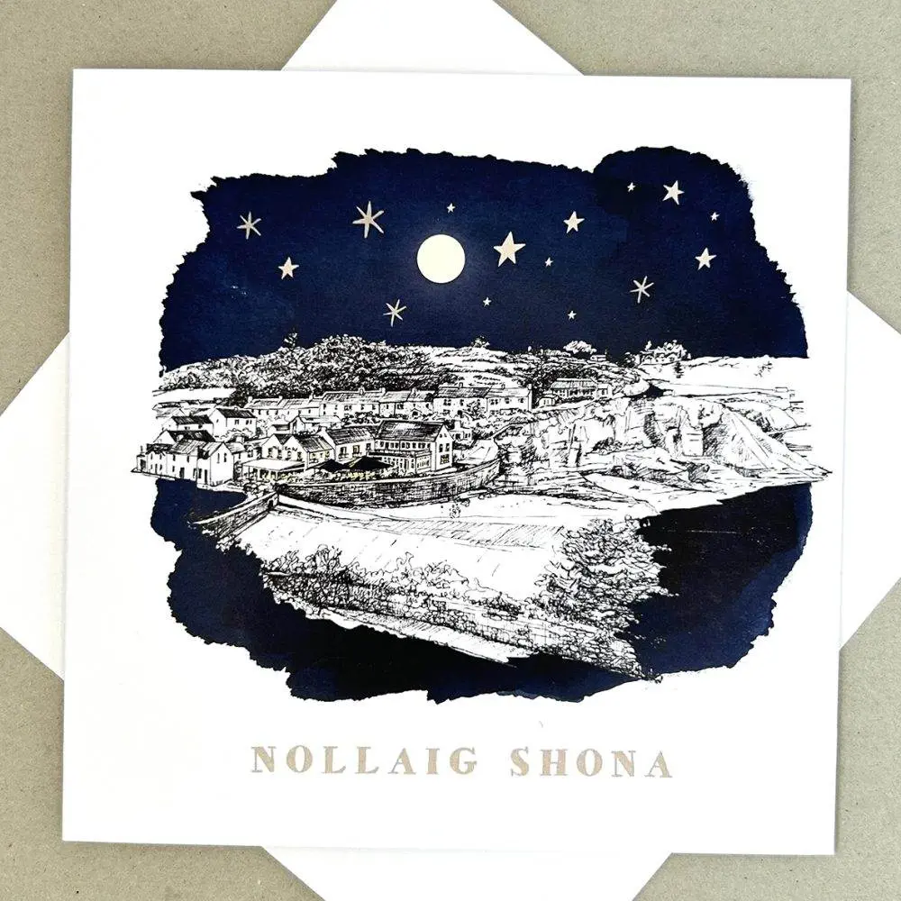 Lawlor's Strand, Dunmore East, Christmas Card.