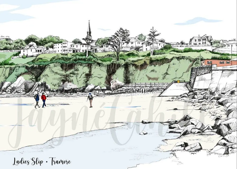 Ladies Slip, Tramore - Art Card